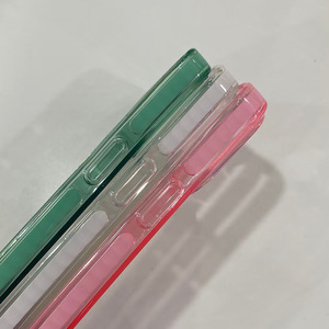 Funda blanda de TPU transparente de lujo IPhone15 Pro Max, protector de cámara de diseño fluorescente de dos colores para teléfonos móviles Apple - Product Image 3