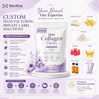 Poudre de peptides de collagène multi-sources à marque privée OEM, supplément protéiné beauté et nutrition, 1 lb (454 g)