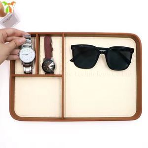 Quick Ship Durable PU Leather Desk Organizer Tray-Modern Design with Embossing Printing for Promotional <b>Gifts</b> & <b>Office</b> Use - Product Image 2