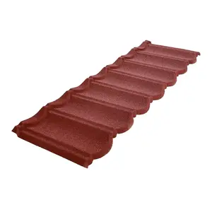 Light Weight Interlocking Roof Tiles Stone Coated Metal Roof Tile Metal Slate Roof Tiles