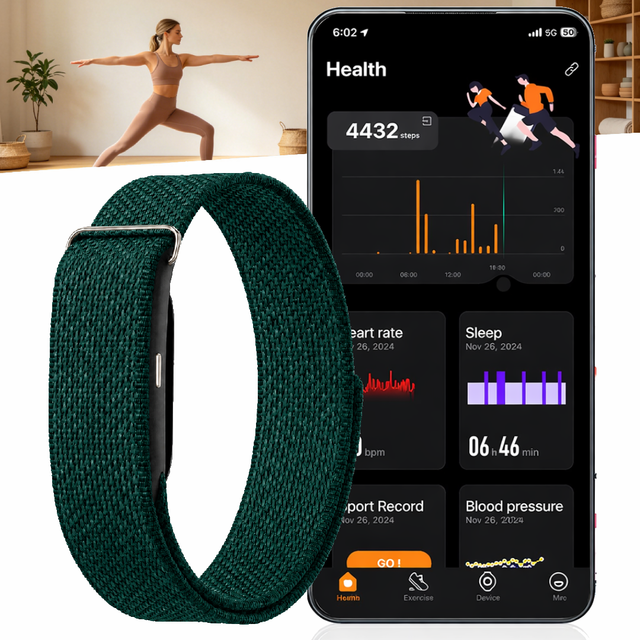 Factory Price ETQ18 Smart Band HRV Monitor AI Wellness Report GPS Running 180mAh Call Reminder Sedentary Sleep Tracker