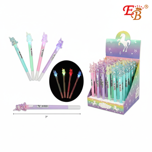Juego de bolígrafos de unicornio con luz, 8 piezas para favores de fiesta - Product Image 2