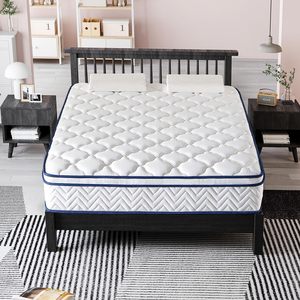 Colchón híbrido de <span class=keywords><strong>espuma</strong></span> viscoelástica de diseño moderno de 12 pulgadas, enrollado de <span class=keywords><strong>alta</strong></span> <span class=keywords><strong>densidad</strong></span> para el hogar, dormitorio, hotel o apartamento, muebles - Product Image 3
