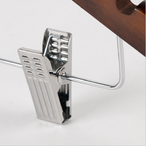 Solid Wood <b>Hangers</b> Hotel Clothing Store Retro Ribbons Clips <b>Wooden</b> <b>Hangers</b> Suits <b>Clothes</b> - Product Image 3