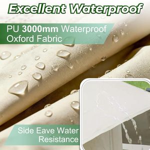 Carpa Inflable Portátil Impermeable de PVC Oxford Grande para 2/4 Personas, Tres Estaciones, con Puerta Única y Espacio para Estufa - Product Image 4