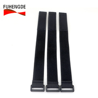 Boucle réutilisable personnalisée, cordon souple pour poignet, boucle auto-agrippante, fixation adhésive, bracelet de montre, attaches de câble, sangles de serrage, ruban 100% nylon