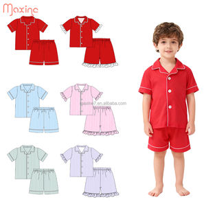 Vêtements pour garçons en bas âge, printemps, enfants, 2 pièces, pyjama en bambou, pyjama pour enfants, tenues assorties pour la famille, pyjama pour papa et bébé - Product Image 5