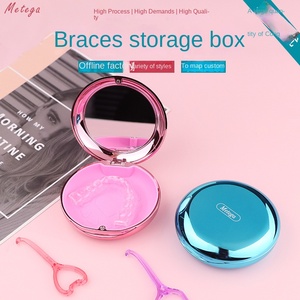 Estuche para <span class=keywords><strong>Dientes</strong></span> Electrochapado 2025 con Espejo, Porta <span class=keywords><strong>Dientes</strong></span>, Joyero Pequeño, a Prueba <span class=keywords><strong>de</strong></span> Polvo, Portátil, Transparente - Product Image 2