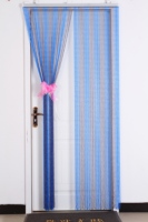 Paravent en cristal perlé bleu saphir gris contemporain en forme de calebasse pour la zonification de bureaux technologiques et studios, vente en gros, OEM, sur mesure
