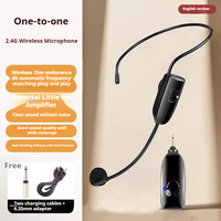 Portable Mini 2.4 Ghz Condensateur Casque Microphone Sans Fil Professionnel pour Caméra Téléphone Portable Enseignant Enregistrement