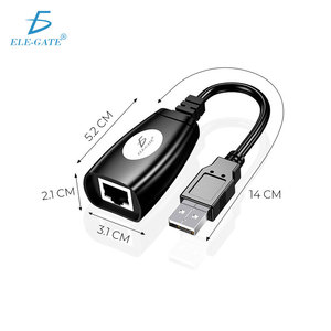 Adaptateur Ethernet USB ELE-GATE RJ45 vers connecteur USB A mâle, adaptateur de câble réseau pour connexion Internet sur PC et ordinateur portable - Product Image 3