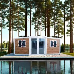 Casa contenedor móvil prefabricada de 2 dormitorios Granny Flat de lujo moderno, casas modulares plegables, contenedor expandible para el hogar - Product Image 4