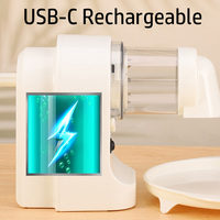 Vente chaude Ménage Charge Neige Machine À Glace Rasé Rechargeable Cuisine Neige Glace Rasoir Pour Smoothie