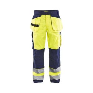 BLAKLADER - 153318603389D136 Pantalones Hi-Vis Amarillo/Azul marino-EAN 7330509302408 ROPA DE TRABAJO DE LA HI-VIS - Product Image 1