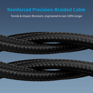 Cable NCC Serie Super Value XC-1301 USB a USB-C 2A 1M, Carga Rápida, Cable Trenzado Resistente y Conectores de Aluminio (Negro) - Product Image 3