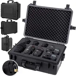 Hard PP Plastic Waterproof Shockproof Camera Case Hard Carrying Cheap Flight Case With Foam