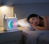 Nouveau Ventilateur Portable d'Été Mini Rafraîchisseur d'Air à Écran Tactile, Silencieux, Humidificateur, Rechargeable, Idéal pour le Bureau et le Sommeil