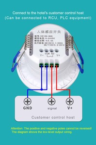24V khô liên hệ với nhúng cảm biến hồng ngoại chuyển đổi khách sạn góc hành lang hồng ngoại cơ thể con người cảm biến cảm ứng chuyển đổi - Product Image 4