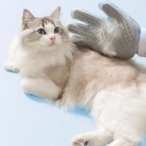 Cat Grooming Gloves TPR Material Massage Lint Removal For <b>Pet</b> Hair Care - Product Image 1