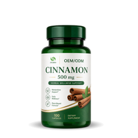 Compléments alimentaires à base d'extraits, qualité garantie, marque privée OEM |   Capsules de cannelle 500 mg, extrait de cannelle, marque privée