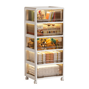 Jeko & Jeko Tiroir en plastique empilable organisateur de vêtements tiroir de rangement pour la maison avec roulettes <span class=keywords><strong>Coffre</strong></span> à tiroir intelligent - Product Image 1