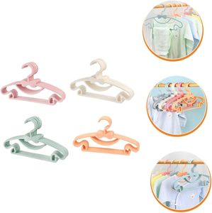 Simple Style <b>Plastic</b> Traceless Kids Coat Hangers for Children Non-slip <b>Hook</b> Small Baby Clothes Hanger - Product Image 4