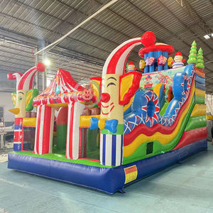 Tobogán Inflable de <span class=keywords><strong>Circo</strong></span> con Diseño de Payaso, Juguete Comercial para Niños - Product Image 1