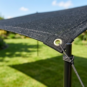<span class=keywords><strong>Malla</strong></span> de <span class=keywords><strong>Sombra</strong></span> Tejida de HDPE, Protector Solar y Contra el Viento para Campos Deportivos y Jardines (1.8X10m Antracita) - Product Image 4