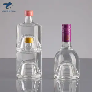 fancy high-end crystal white exquisite customized liquor bottle vodka