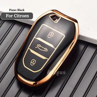 Housse de protection pour clé de voiture intelligente en TPU souple pour Peugeot 308 408 508 2008 3008 4008 5008 Citroën C4 C4L C6 C3-XR Picasso DS3 DS4 DS5