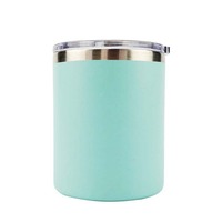 Termo de vacío de 14oz, taza térmica de viaje para cerveza, de acero inoxidable, personalizada, para acampar