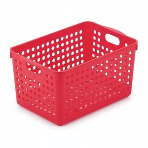 Cesto portaoggetti profondo rosso Inomata - Product Image 1