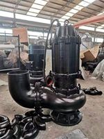 Pompe submersible pour eaux usées WQ, pompe à eaux usées, pompe à eaux usées avec fonction de découpe, pompe à eaux usées à haut débit, pompe submersible pour eaux usées en acier inoxydable 304