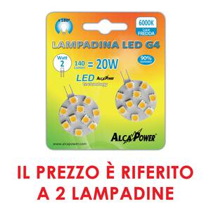 LED BISPINA 2PZ G4 DC 12V Aluminio 2W 140LM 6000K - Product Image 1