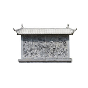 Mural de Relieve de Piedra Azul Personalizado de Fábrica, Pantalla de Mármol para Exteriores, Parque Cuadrado Chino, Cultural - Product Image 1