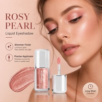Fard à paupières liquide scintillant professionnel haute pigmentation, longue tenue, effet brillant, marque privée