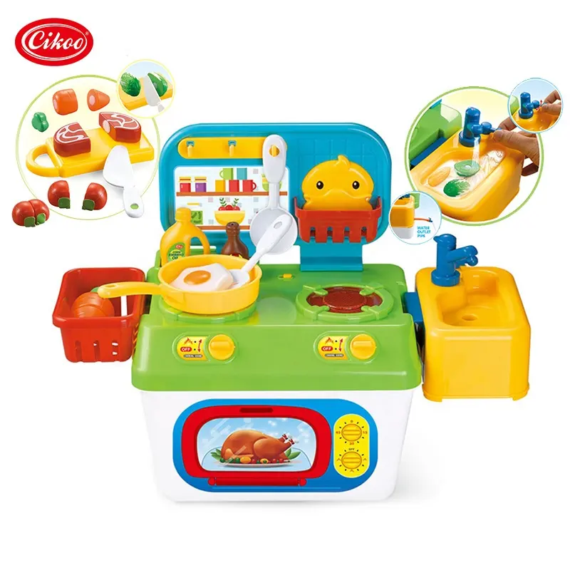 Hochwertige Kunststoff-Kinderküchen-Spielzeugs ets für Kinder, die Kinder so tun, als ob sie