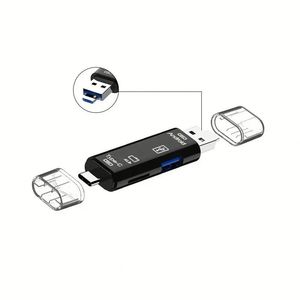 5ใน1มัลติฟังก์ชั่ Type C ไมโคร USB เป็น USB OTG USB 2.0 TF อะแดปเตอร์อ่านการ์ด Type-C อะแดปเตอร์แฟลชไดรฟ์สำหรับ Android คอมพิวเตอร์ - Product Image 5