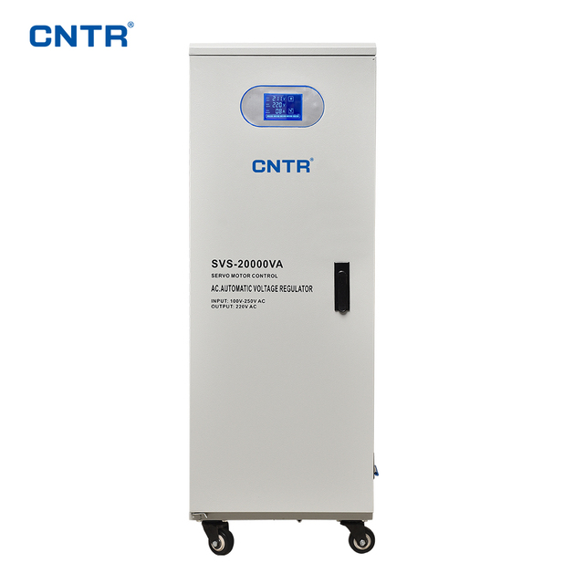 SVS-20kVA Single-phase 220V Servo Type Voltage Stabilizer with LCD Display AVR Upright Voltage Stabilizer