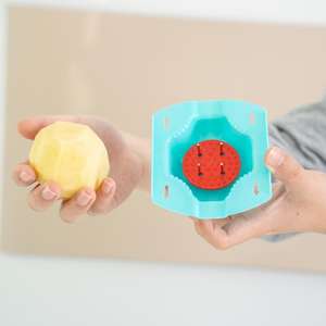 เครื่องหั่นผักแบบแมนโดลีนสำหรับใช้งานกลางแจ้ง พร้อมที่ครอบมือแบบจดสิทธิบัตร ความหนา 2.5 มม. หั่นแบบจูเลียนน์ ระดับมืออาชีพ - Product Image 5