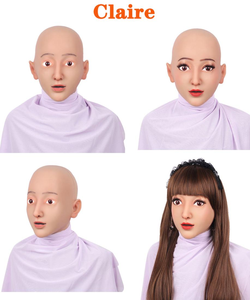 Mascarilla de silicona para mujer, máscara de cabeza completa - Product Image 4