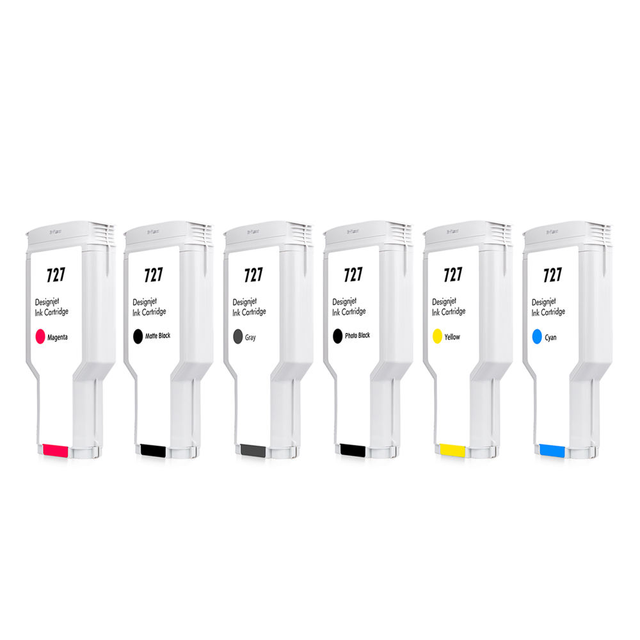 HP727 Hp 727 F9J76A 727M 727Y 727MBK 727PBK Color Compatible Ink Cartridge for HP T920 T1500 T2500 T930 T1530 T2530 Printer