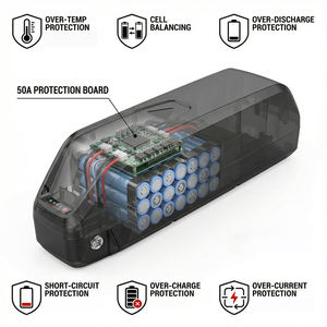 Batería de Litio para Bicicleta Eléctrica de 48V 20.8Ah, Marca German Stock, con Celdas de Grado A de 5200mAh y BMS de 50A para Bicicletas con Llantas Anchas - Product Image 2