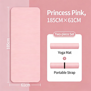Tapis de yoga NBR écologique, 20 mm d'épaisseur, antidérapant, durable, imperméable, rectangulaire, pour les femmes débutantes, les athlètes masculins, les danseurs, la remise en forme - Product Image 5