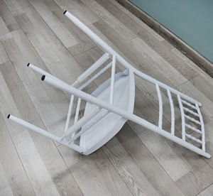 Toptan otel sandalye olaylar altın açık oturma Metal ziyafet düğün Tiffany ile Mariage sandalyeler yastık - Product Image 5