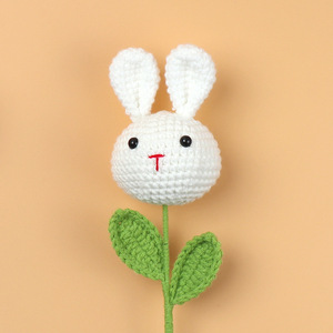 Bonitos animales dibujos animados hechos a mano simulación tejido ramo eterno <span class=keywords><strong>hilo</strong></span> <span class=keywords><strong>de</strong></span> <span class=keywords><strong>lana</strong></span> Panda Rana León cerdo oso oveja ganchillo Flor <span class=keywords><strong>de</strong></span> punto - Product Image 4