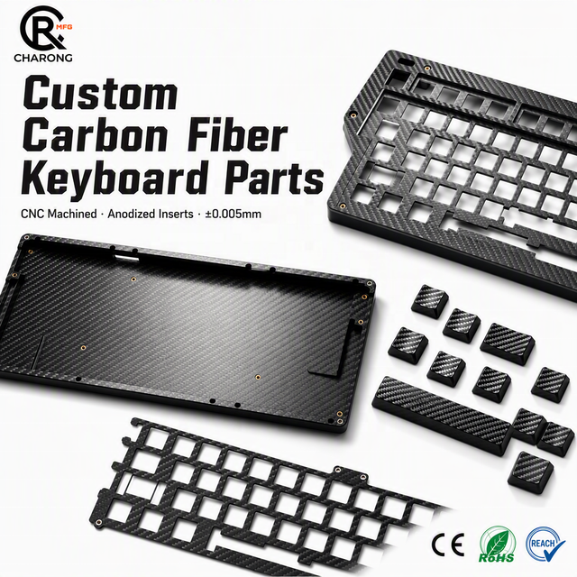 Custom CNC Keyboard Kit with Brass Weight for Rapid Prototype Mechanical Keyboard Enthusiast DIY Build