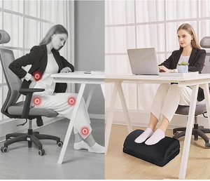 Adjustable Foot Rest for Under Desk at Work,Comfortable Foam Under Desk 2 Height Footrest with Washable Cover Foot <strong>Stools</strong> - Product Image 3