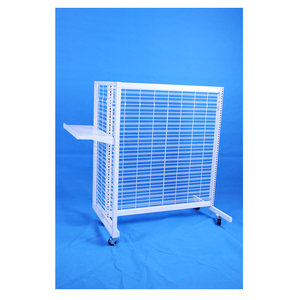 Yiree supermercado caliente metálico personalizado móvil góndola SPINNER panel de rejilla estante de exhibición de alambre de metal con ruedas - Product Image 3