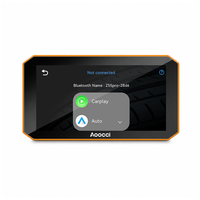 Affichage GPS pour moto Aoocci, CarPlay sans fil, Android Auto, double objectif DVR, vision nocturne, enregistrement en boucle